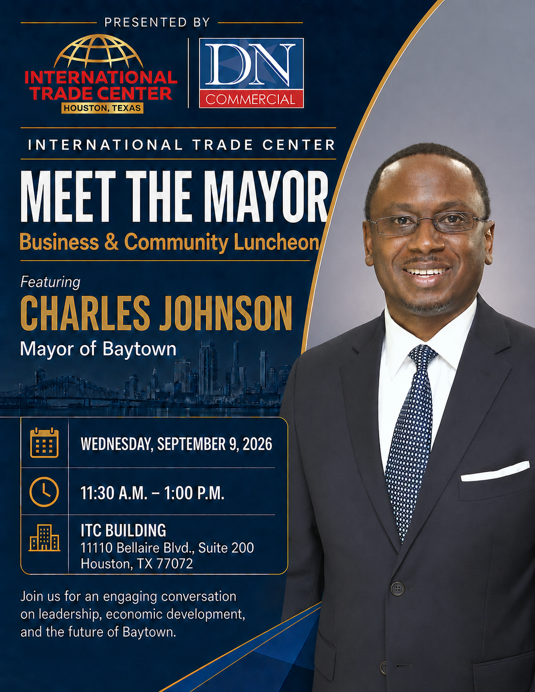 "Meet the Mayor" Luncheon — Mayor of Baytown (Charles Johnson)